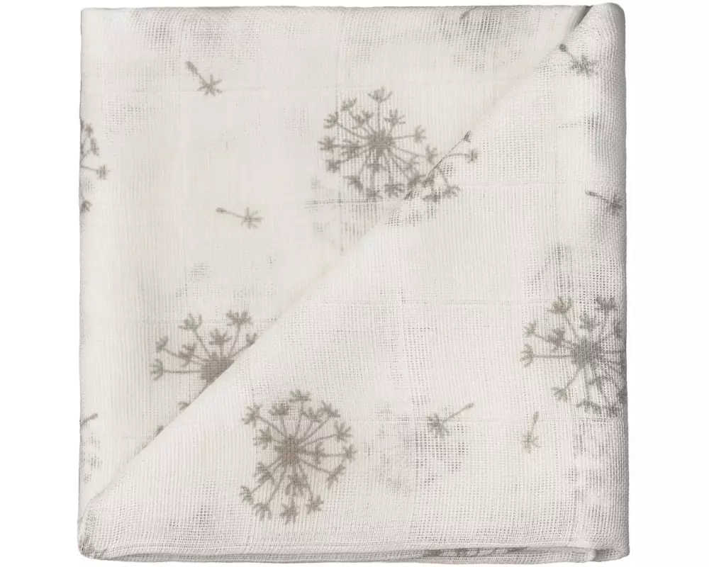 ZEWI bébé-jou Mulltuch Stone Dandelion 60 x 60 cm