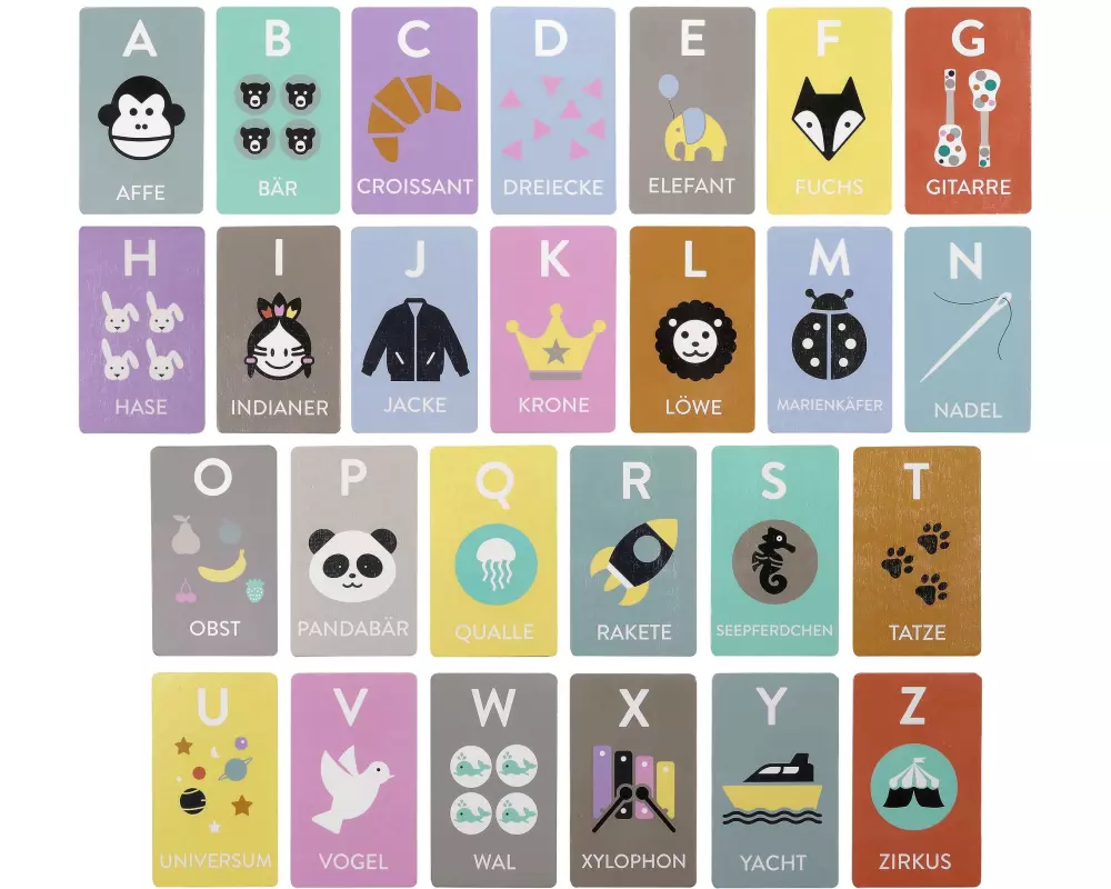 Kindsgut Sortierspiel Lernspiel Buchstaben A – Z