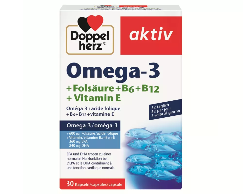 Doppelherz Omega-3 + Folsäure 30 Stück