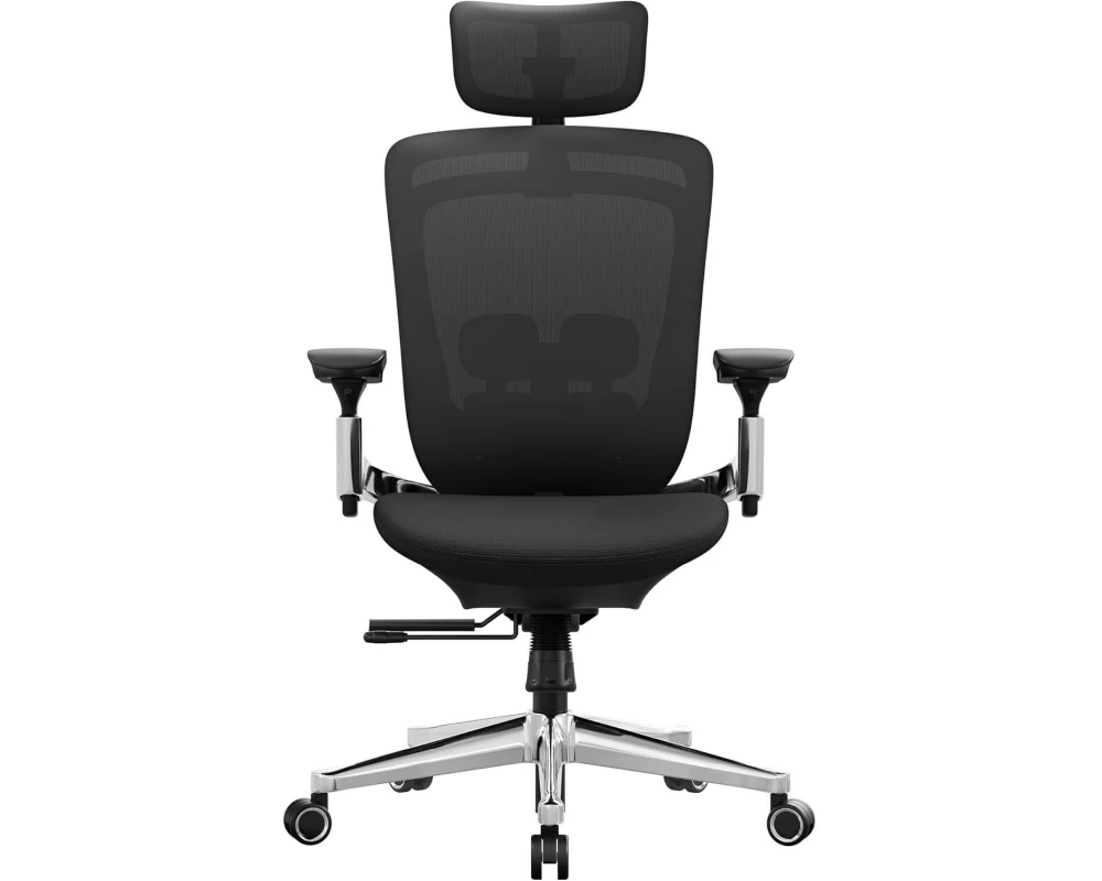 Songmics Bürostuhl mit Armlehnen und Fusskreuz