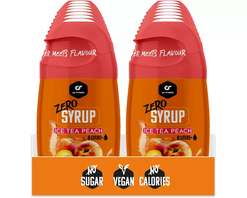 Go Fitness Zero Syrup – Ice Tea Peach, 16 x 65 ml Pfirsich 1040