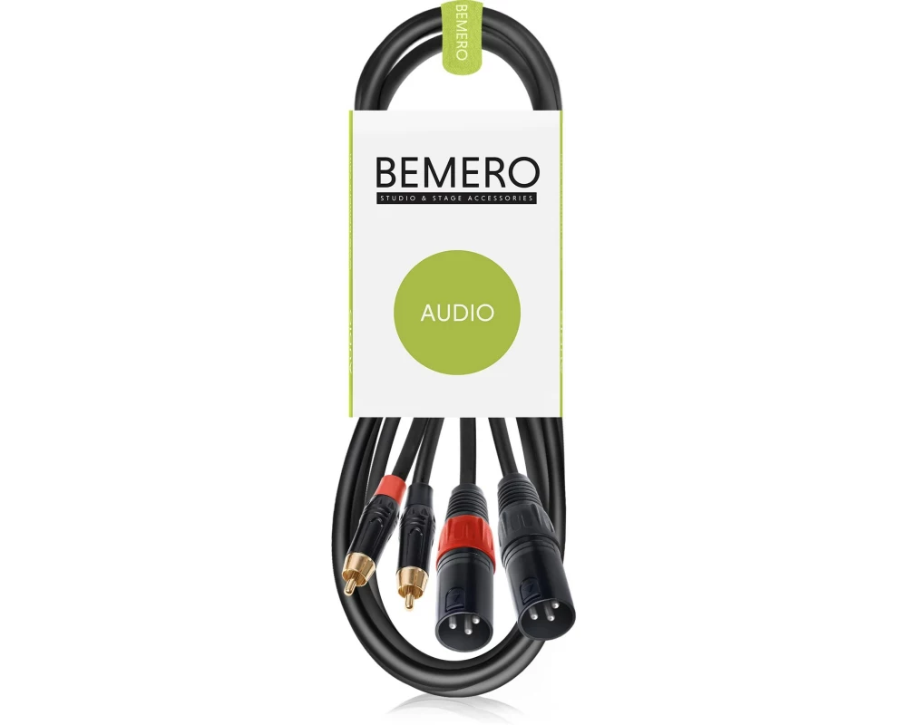 Bemero Audio-Verbindungskabel BAC2545-150BK Schwarz