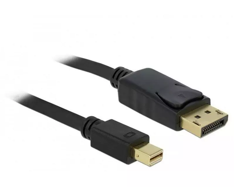 Delock Kabel Mini-DisplayPort – DisplayPort, 2 m 4K 60 Hz, Schwarz