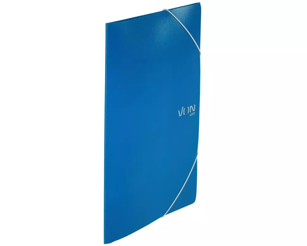 VON Gummibandmappe A4, Blau, 5 Stück