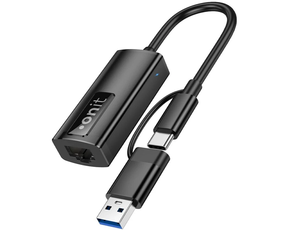 onit Netzwerk-Adapter Pro USB-C/A – RJ45 2.5G-LAN