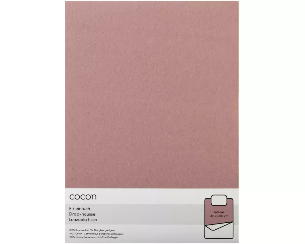COCON Fixleintuch 140-160 x 200 cm, Mauve