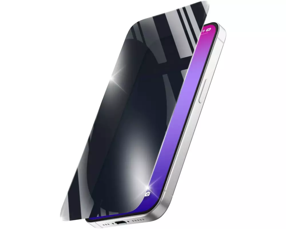 Cellular Line Displayschutz Reinforced Privacy Glass iPhone 17 Pro Max