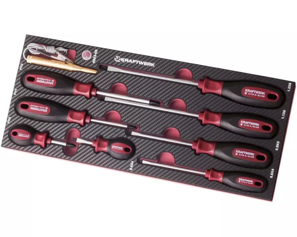 Kraftwerk Schraubenzieher-Set EVA3, 9-teilig