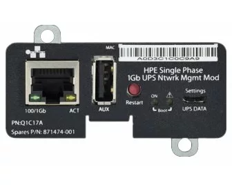 HPE Single Phase 1Gb UPS Ntwrk Mgmt Mod