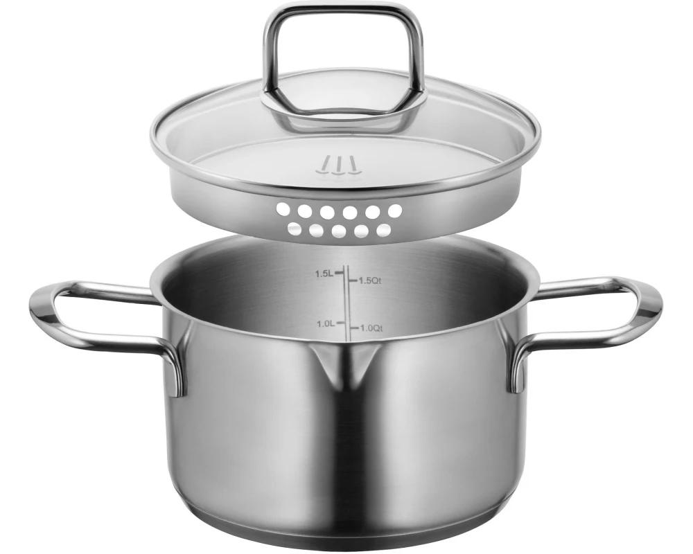 Mäser Kochtopf SANVITO 16 cm, Silber