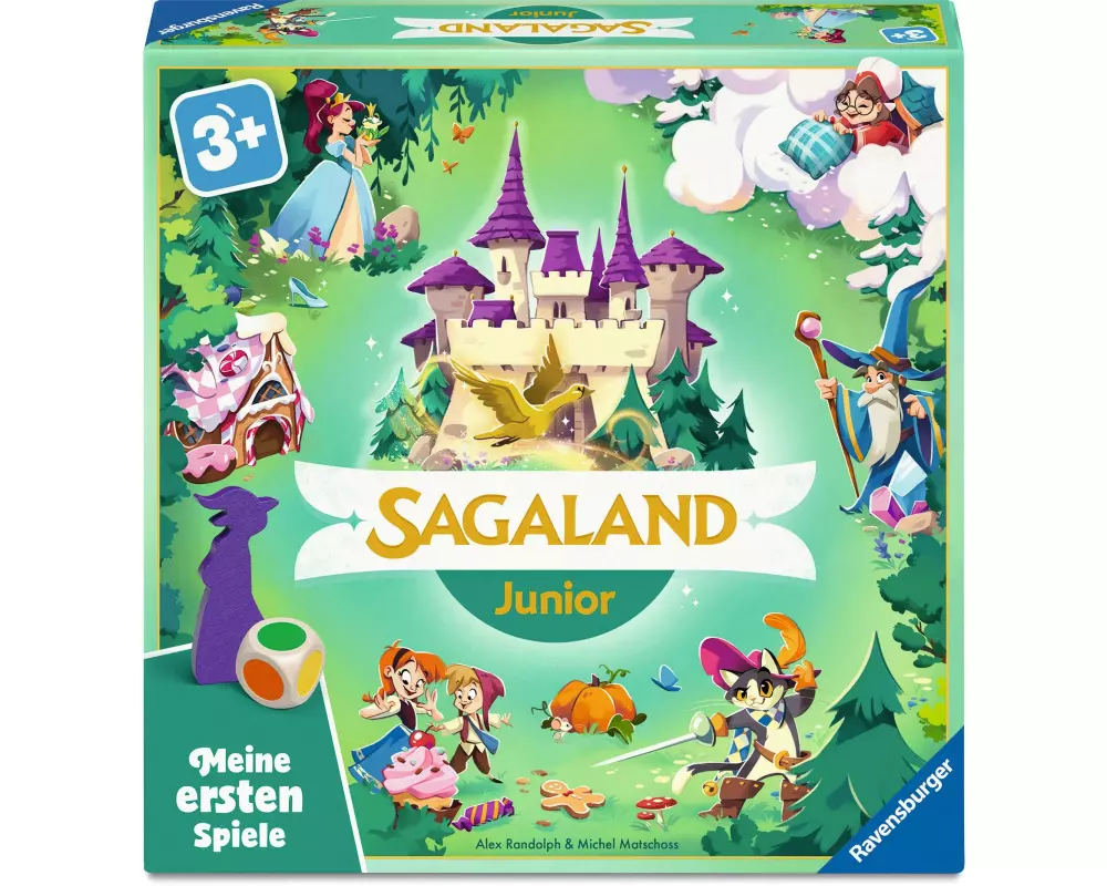 Ravensburger Merkspiel Sagaland Junior ab 3 Jahren, 2-4 Spieler,