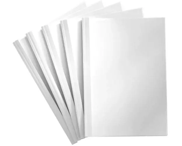 Peach Einbanddeckel für 80 Blatt, 200 g/m², 80 Stück, Weiss