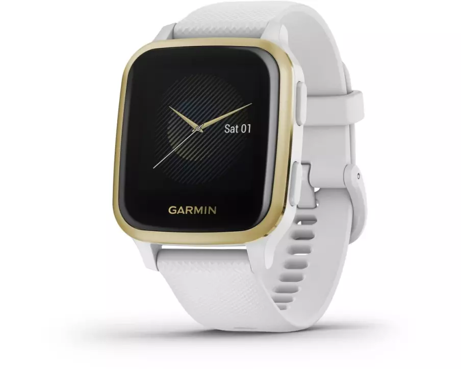 GARMIN GPS-Sportuhr Venu Sq Gold/Weiss