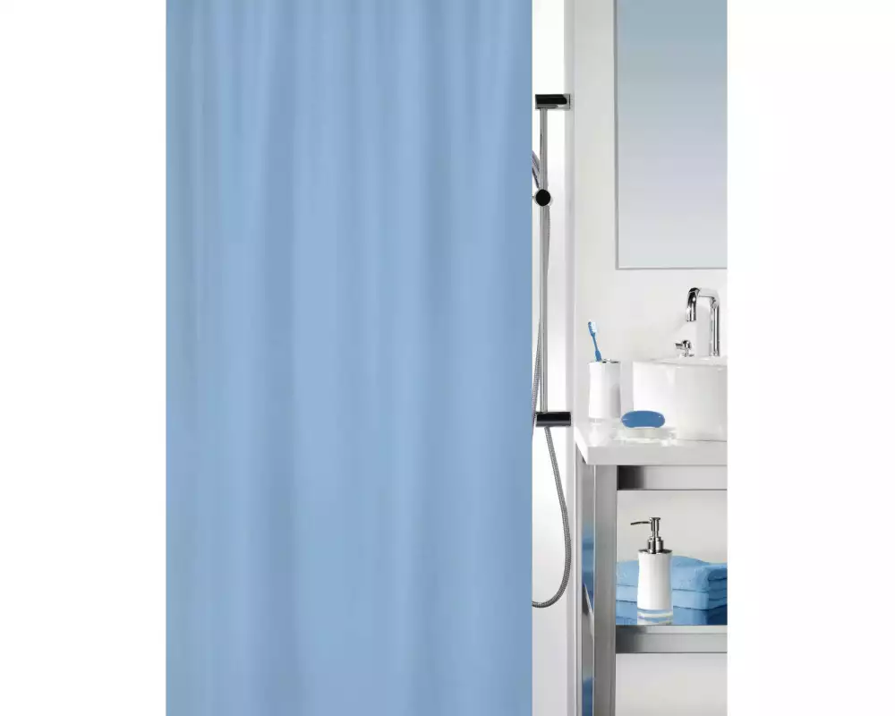 spirella Duschvorhang Primo 180 x 200 cm Hellblau