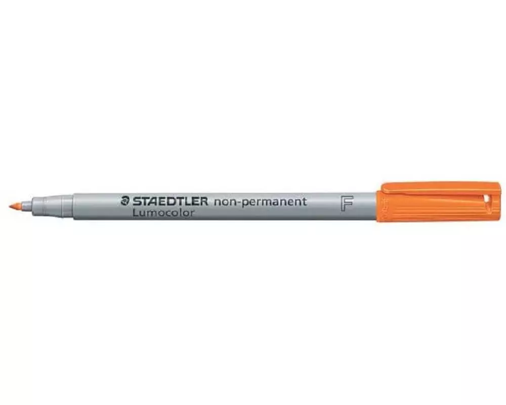 Staedtler Folienstift Lumocolor 316 F Orange, wasserlöslich, 10 Stück