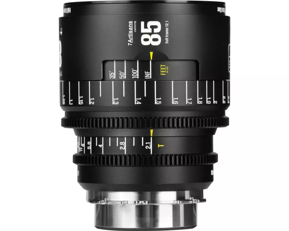 7Artisans Festbrennweite 85mm T/2.1 INFINTE Schwarz – Arri PL