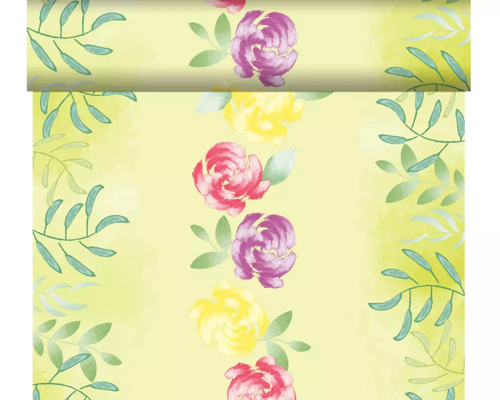 Duni Tischläufer Soft Tropics 40 cm x 24 cm, Mehrfarbig