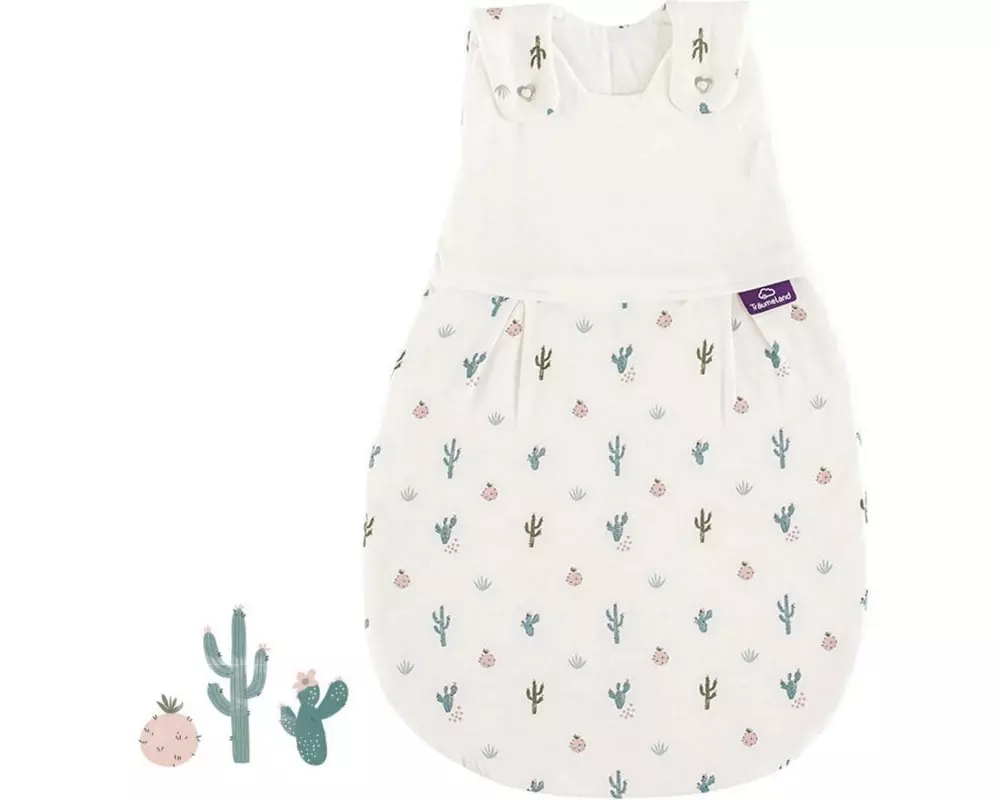 Träumeland Baby-Ganzjahresschlafsack Lieb Kaktusliebe Gr. 56/62
