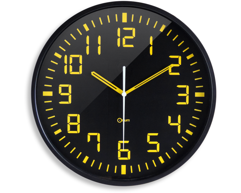 CEP Wanduhr 30cm 2110230011 schwarz, High Contrast