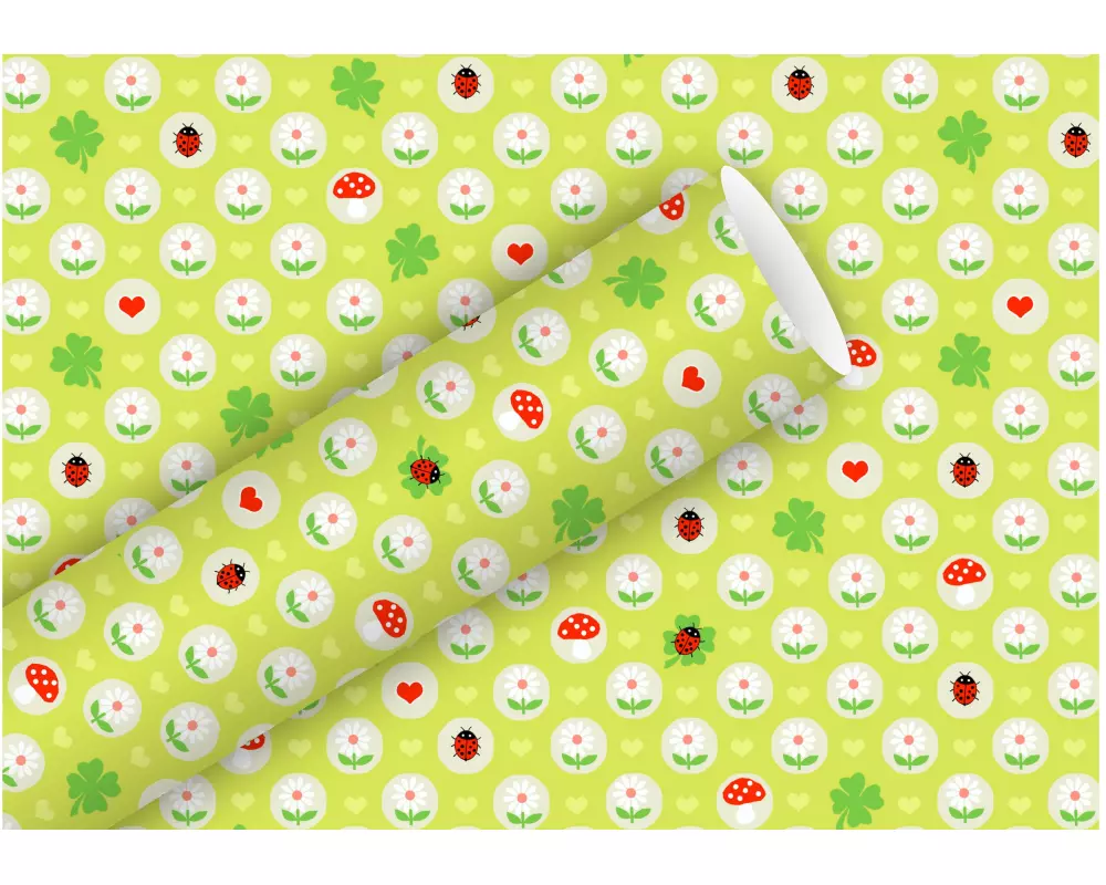 Braun + Company Geschenkpapier Kleines Glück 2 m x 70 cm