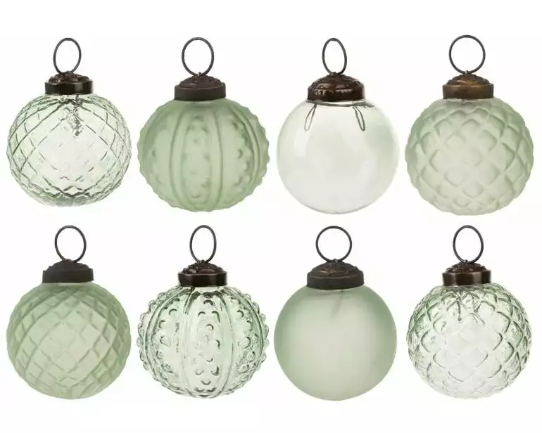 Opiflor Weihnachtskugel 8 Stück, Grün