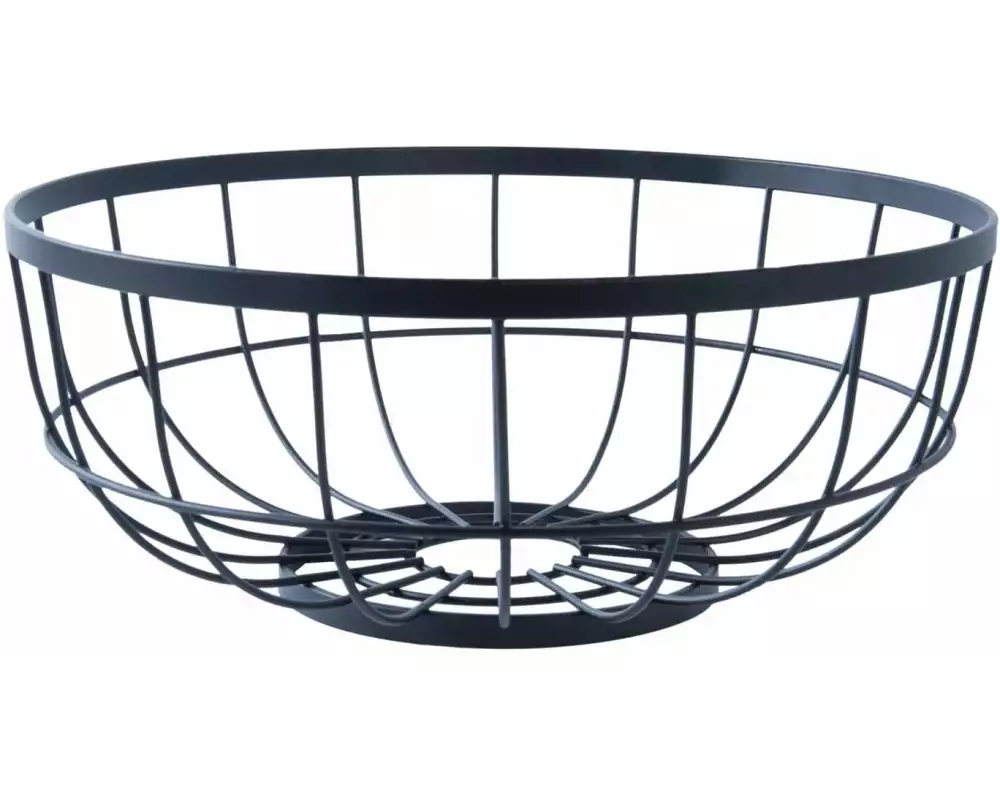 present time Früchtekorb Open Grid 28 cm, 1 Stück, Schwarz