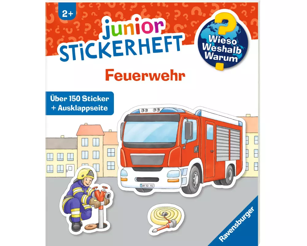 Ravensburger Stickerheft Wieso? Weshalb? Warum? Junior Feuerwehr