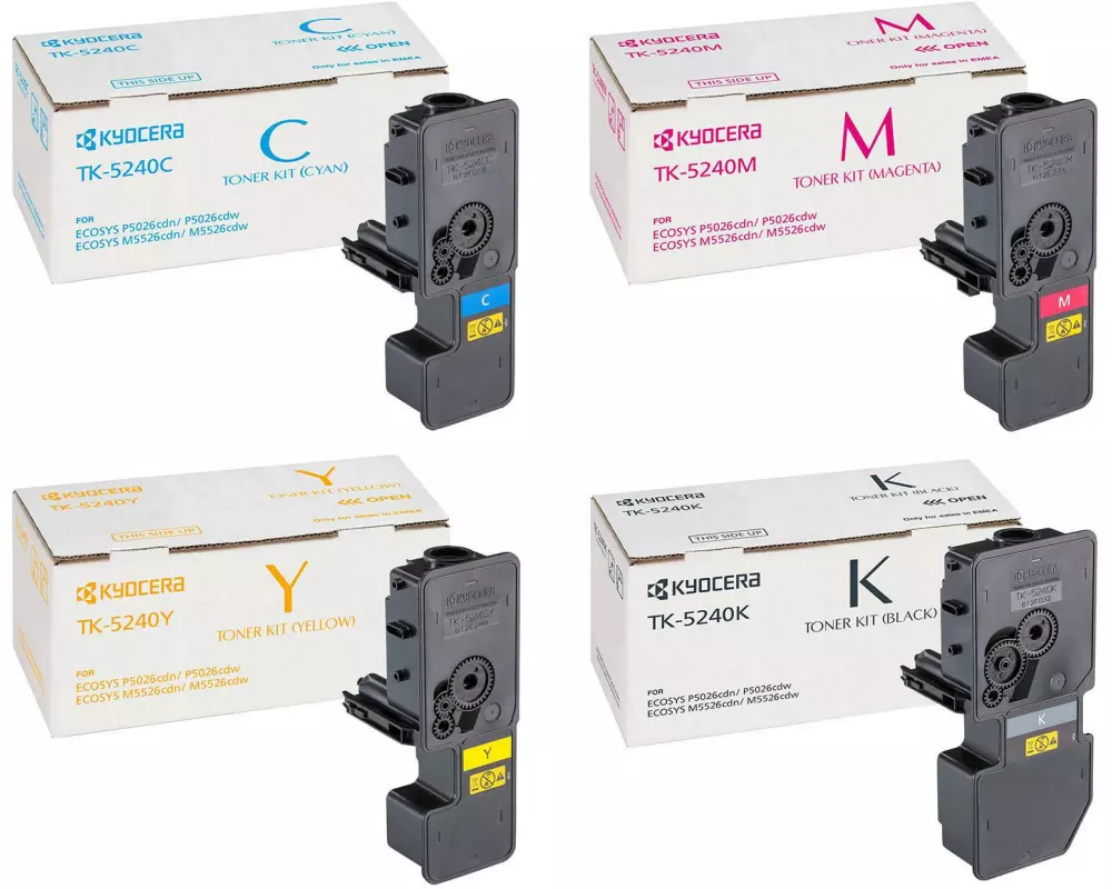 Kyocera Tonerset TK-5240 Magenta/Yellow/Black/Cyan