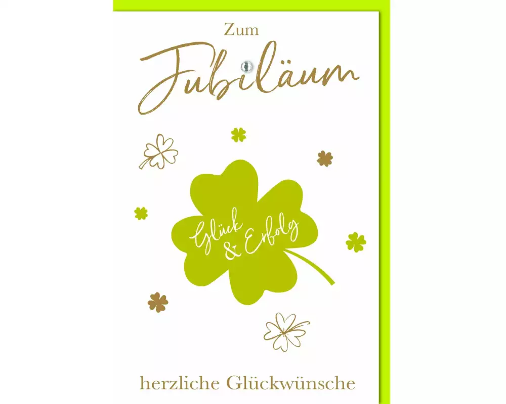 Braun + Company Glückwunschkarte Jubiläum 11.5 x 17 cm, inkl. Couvert