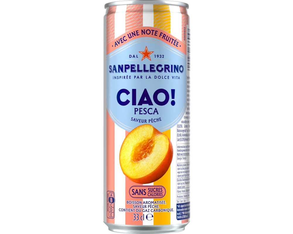 SAN PELLEGRINO Ciao! Pfirsich 13849633 33 cl, 6 Stk.