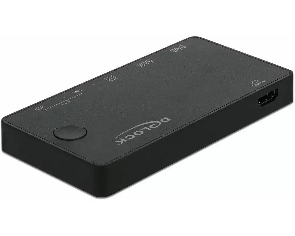 Delock KVM Switch 2 Port HDMI/USB-C 4K/60Hz