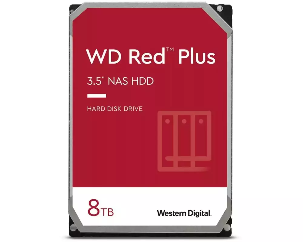 Western Digital Harddisk WD Red Plus 3.5" SATA 8 TB