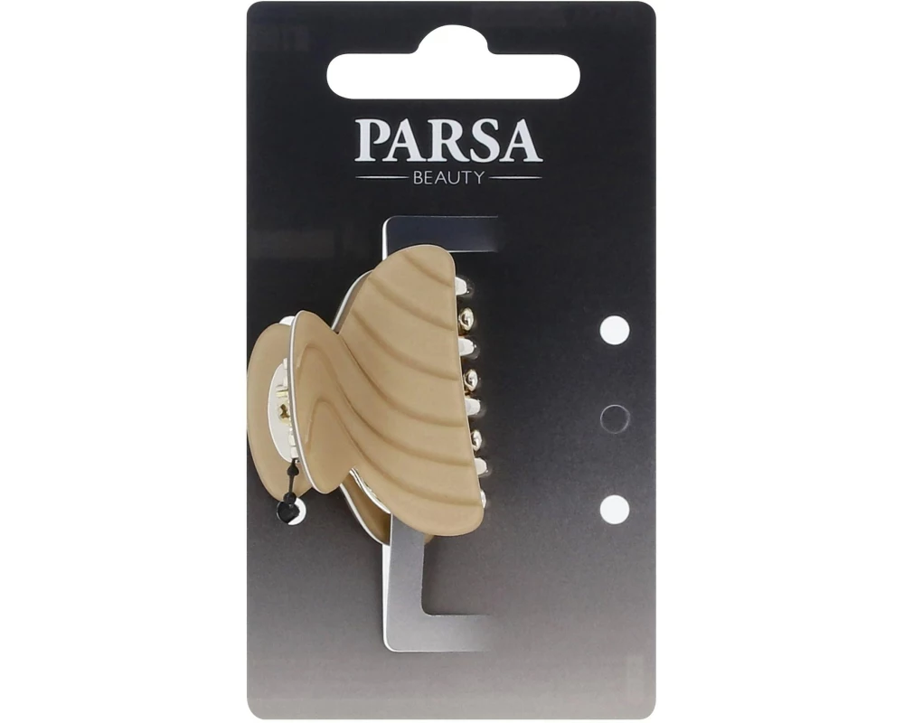 Parsa Beauty Haarklemme gemustert Beige 1 Stück