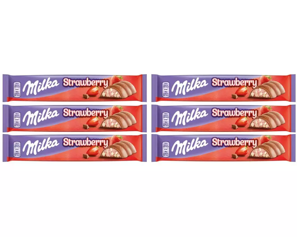 Milka Schokoladenriegel Erdbeer 6 Stück