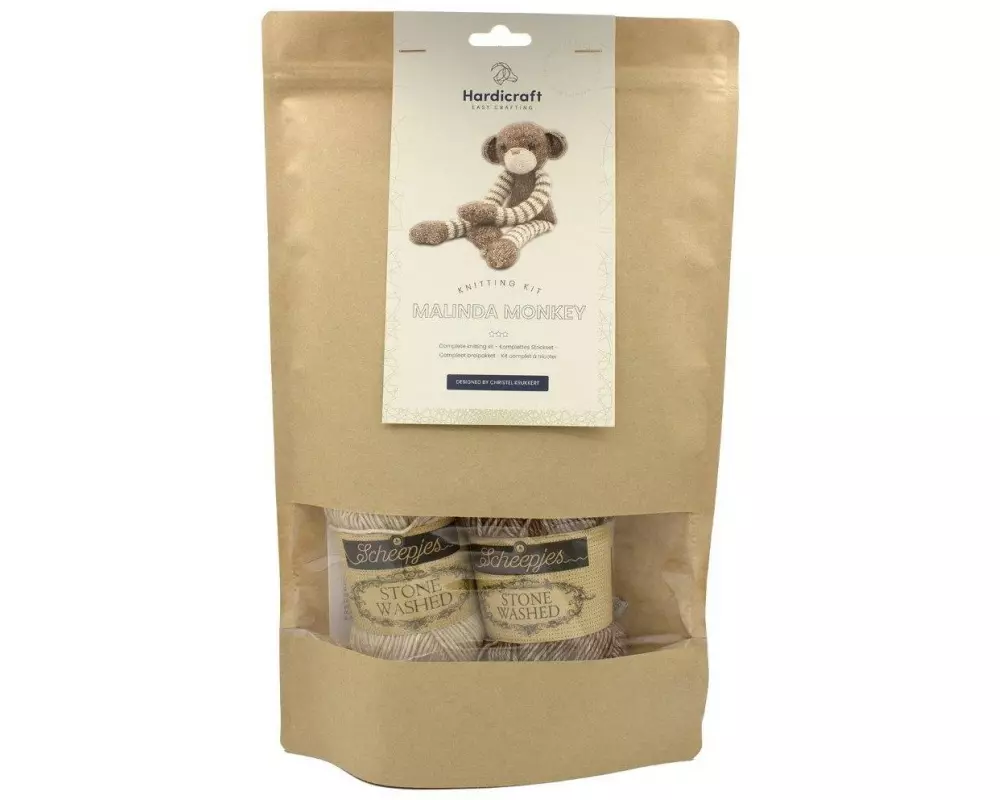 Hardicraft Strickset Affe Malinda 37 cm
