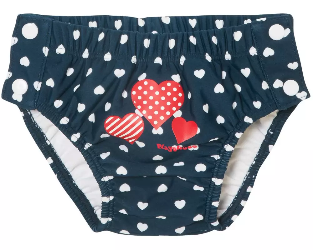 Playshoes Schwimmwindel zum Knöpfen Herzchen Gr. 62/68