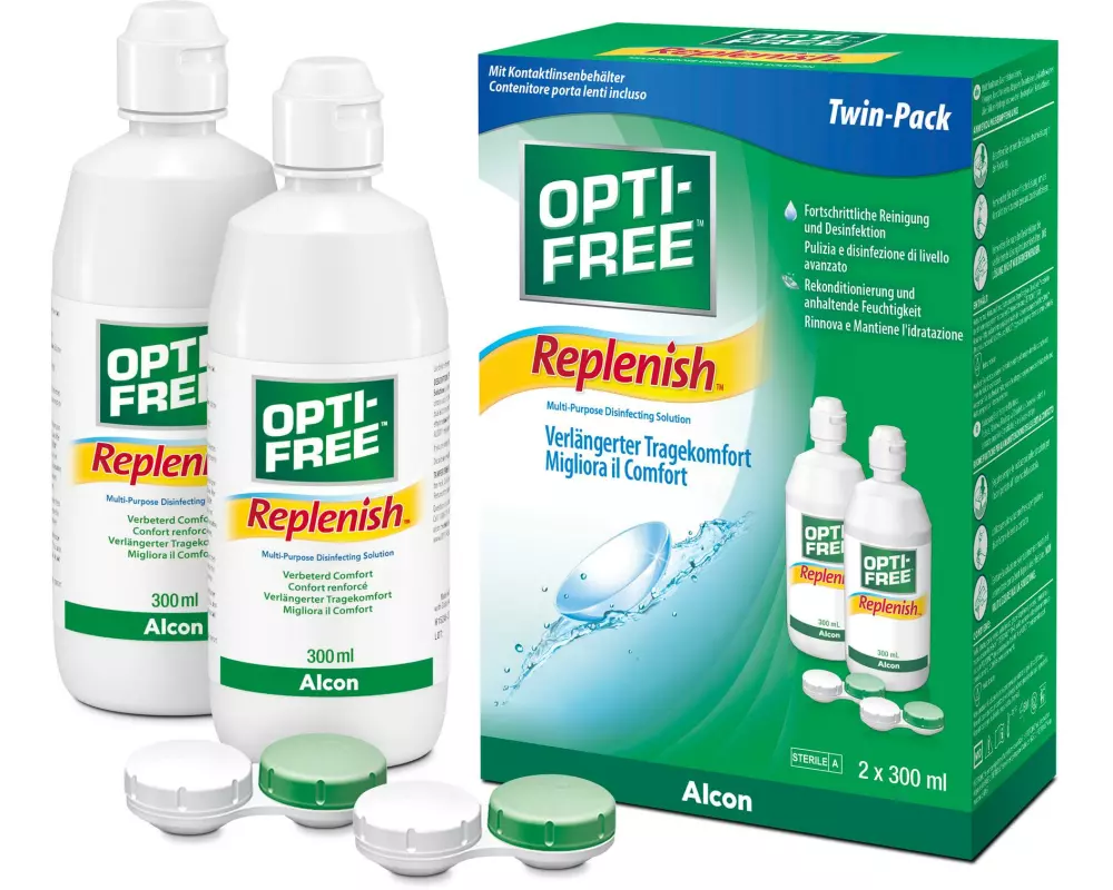 Opti-Free Kontaktlinsenpflege Replenish 2 x 300 ml