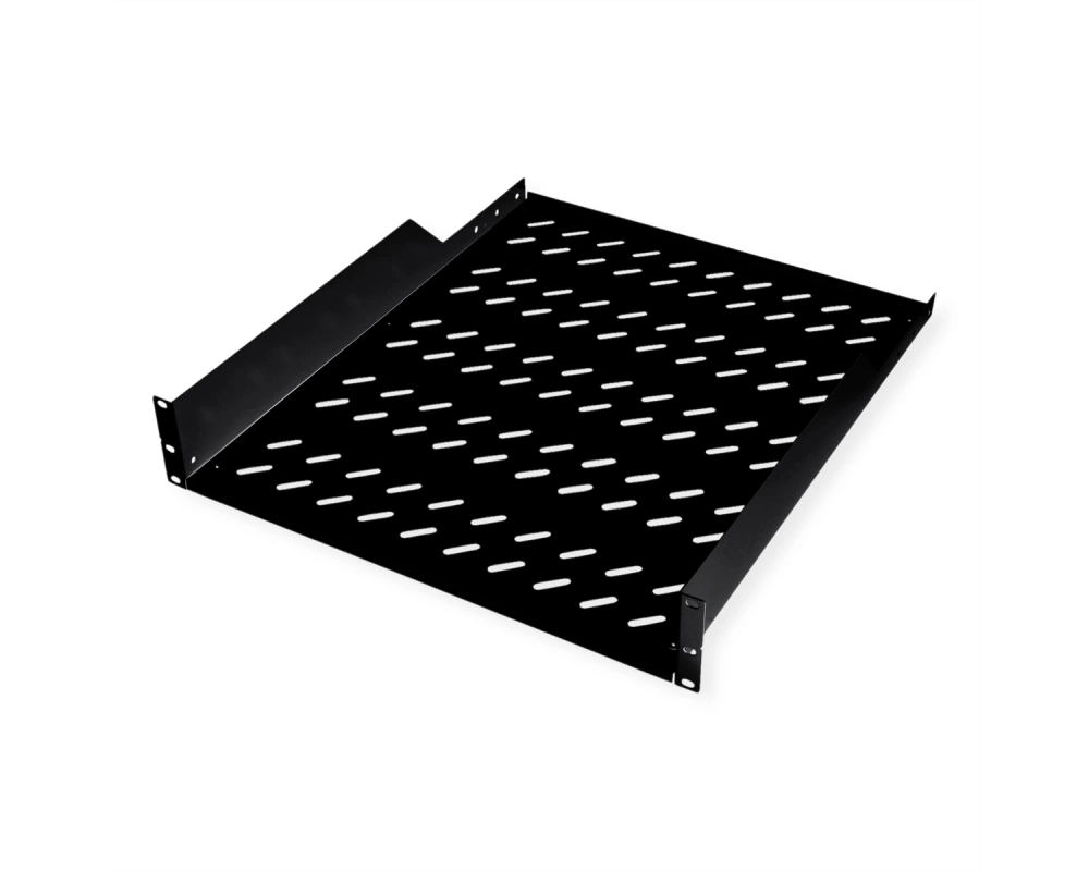 ROLINE 19-Zoll Fachboden 2 HE 550 T, 25kg Tragkraft schwarz