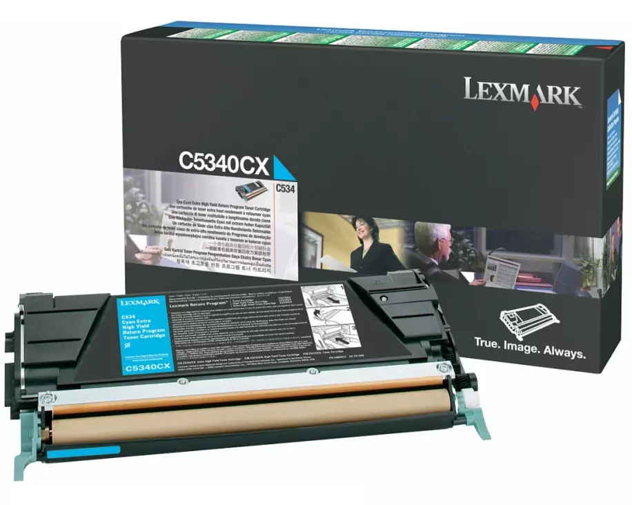 LEXMARK C534 Toner cyan Extra high Capacity 7.000 pages return