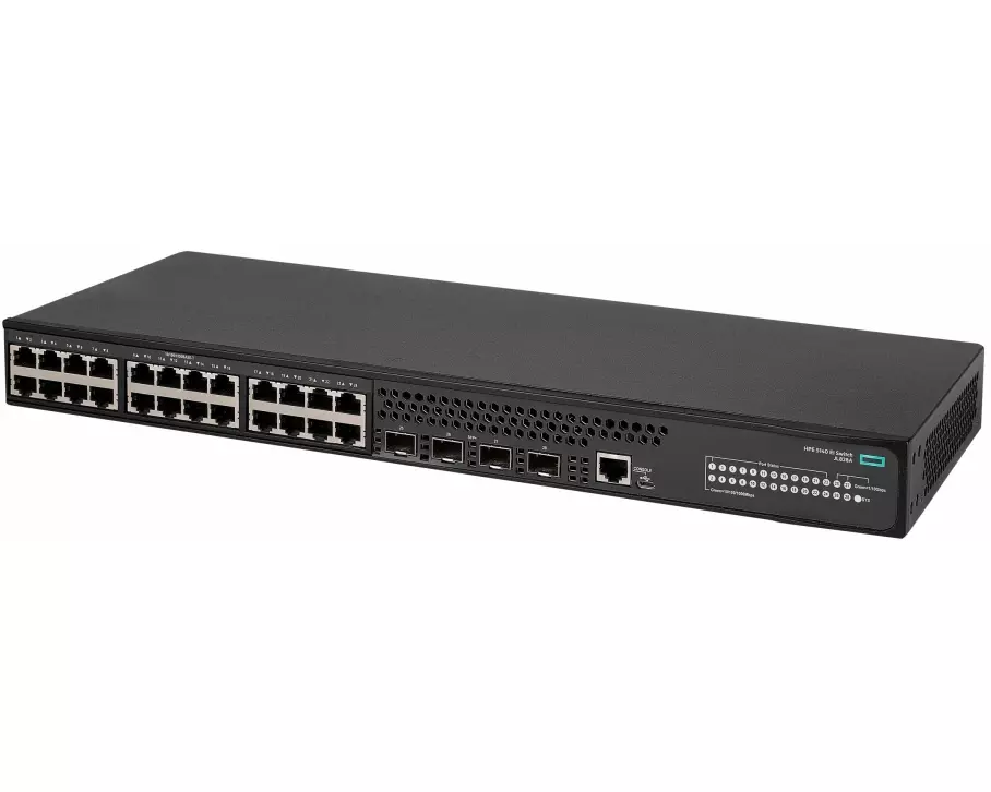HPE FlexNetwork 5140 EI Switch, 24G, 4 SFP+ Ports, including PSU