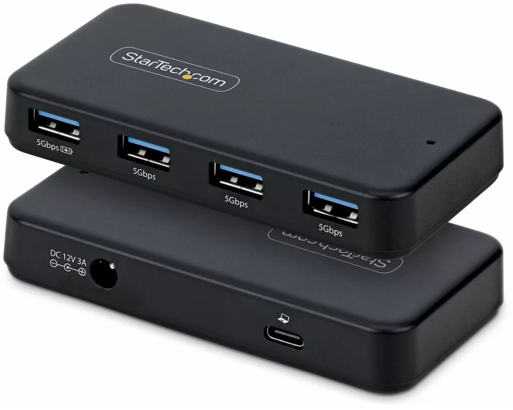 StarTech.com ST4300USB3V2-UE Schnittstellen-Hub USB 3.2 Gen 1 (3.1 Gen 1) Type-C 5000 Mbit/s Schwarz