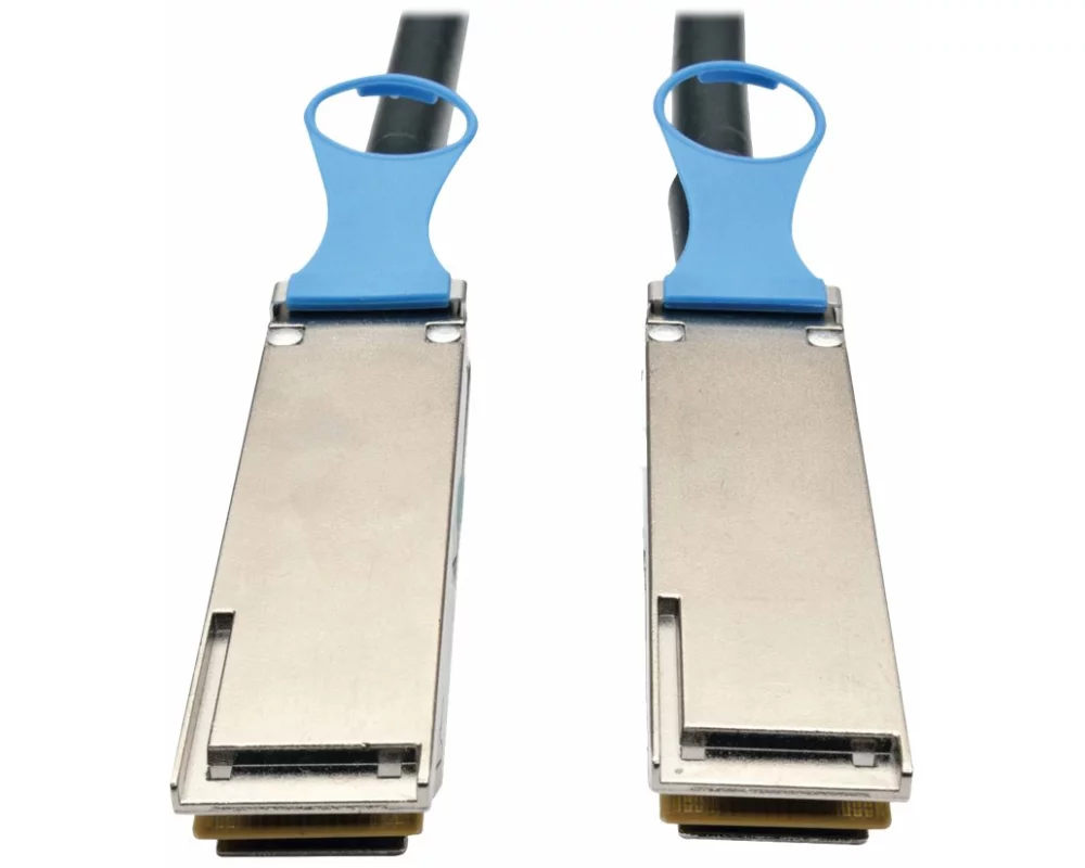 EATON TRIPPLITE QSFP28 to QSFP28, 100GbE, Passive, DAC Cable, M/M, QSFP-100G-CU3M Compatible, 3M 9.84 ft.
