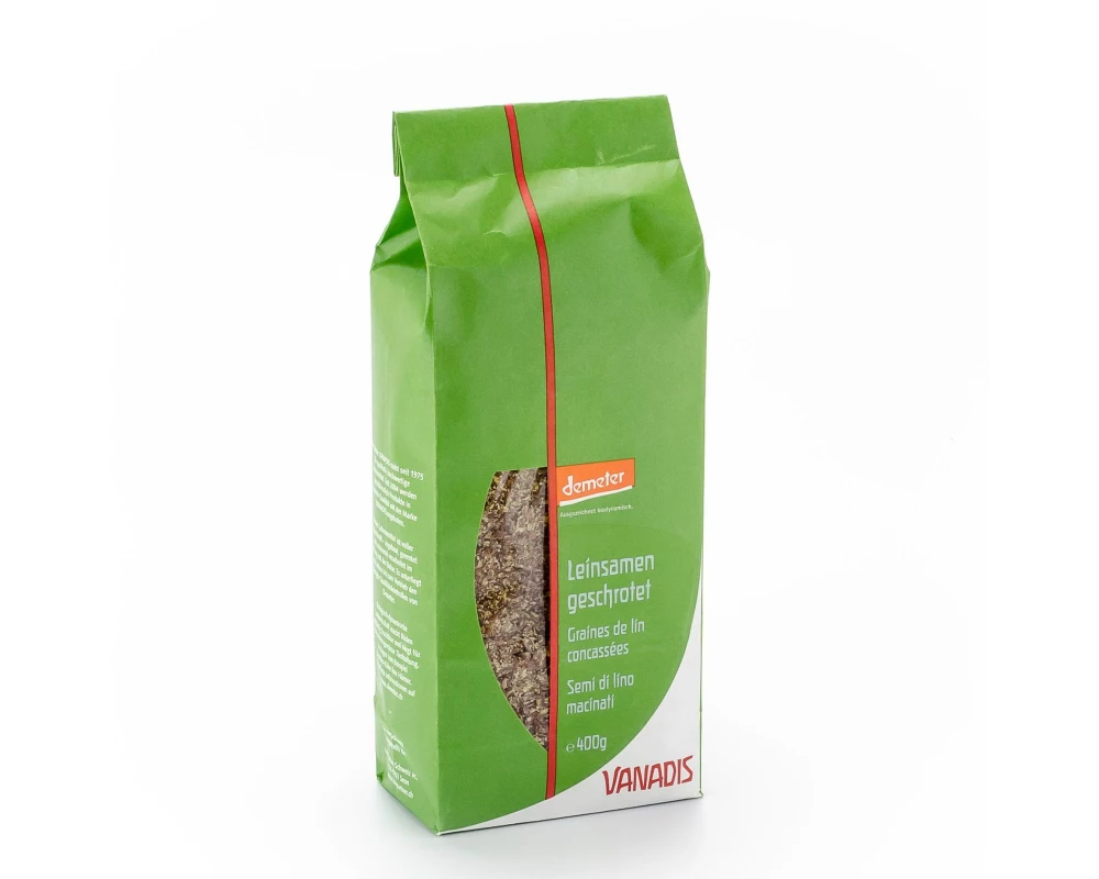 Vanadis Leinsamen geschrotet, Demeter 400 g