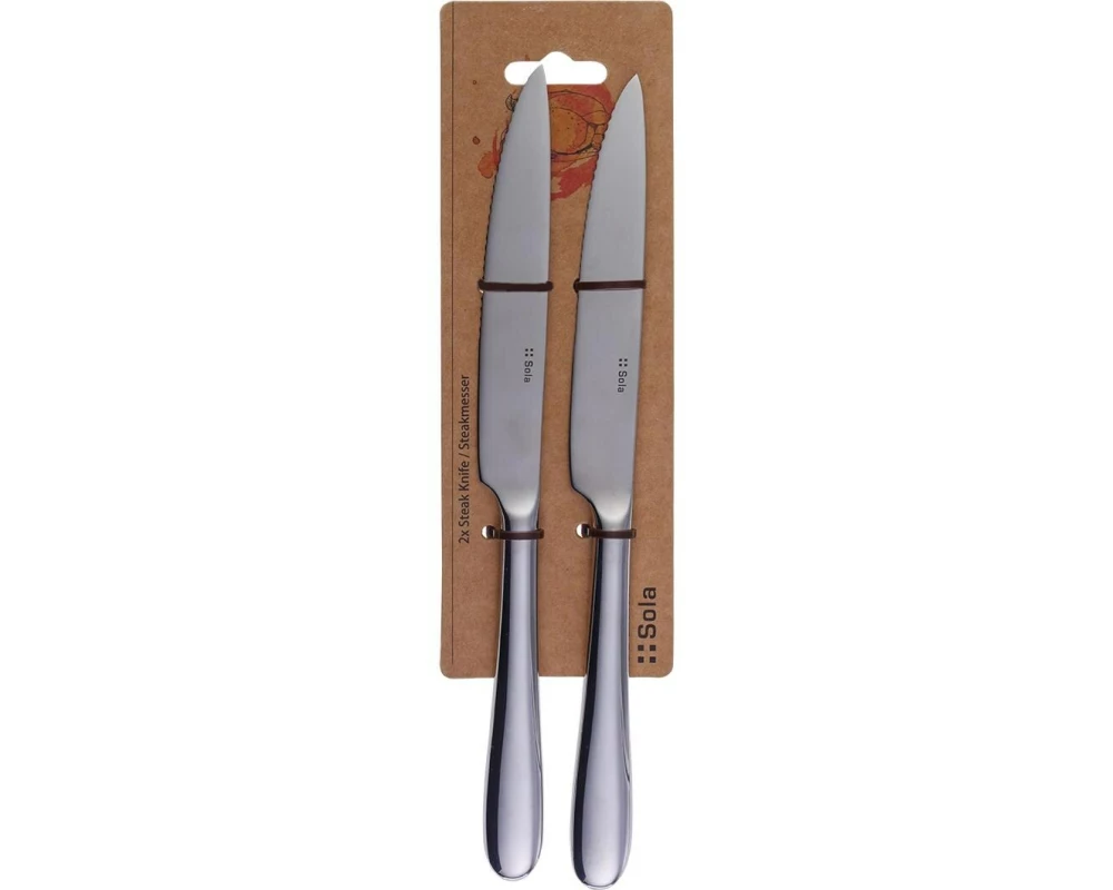 Sola Steakmesser Basic Alpha, poliert, 2 Stück