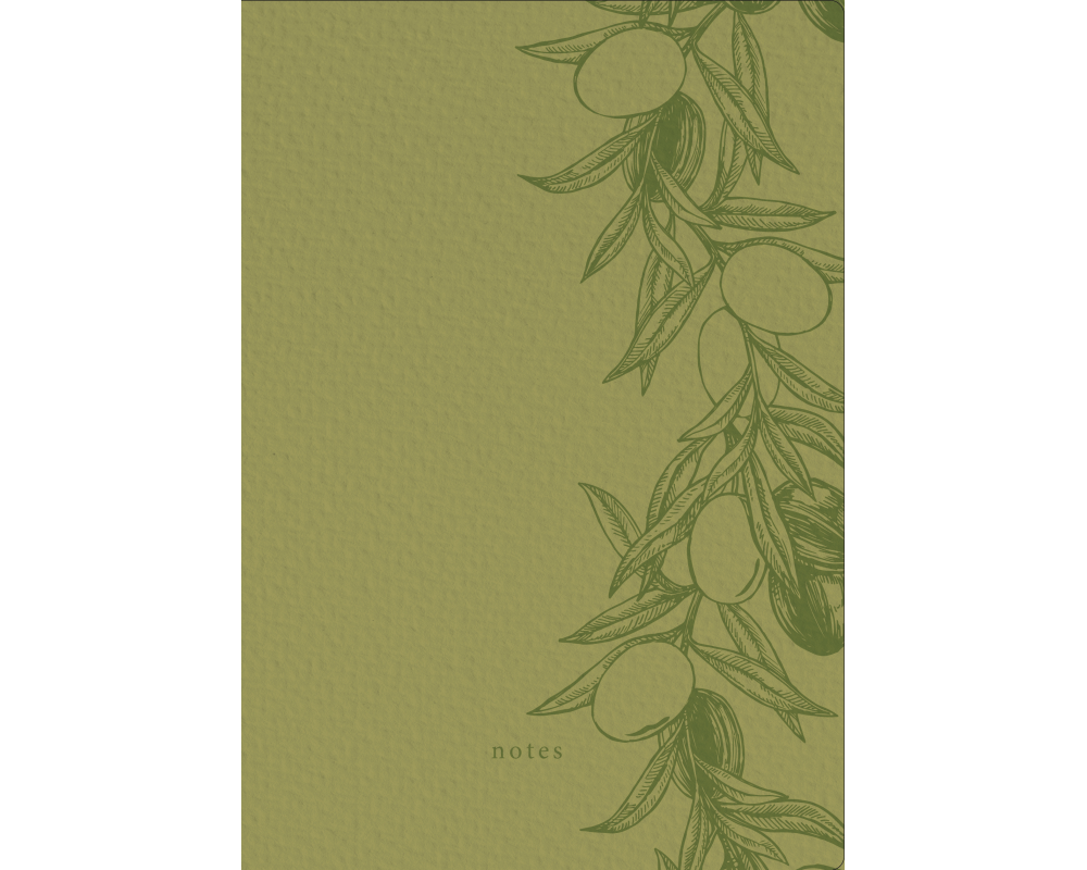 NATUR VERLAG Notizbuch Crushpaper A5 11010N Olive Mono, dotted