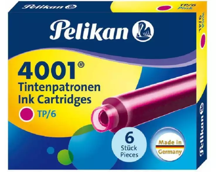 Pelikan Tintenpatrone 4001 Pink, 6 Stück