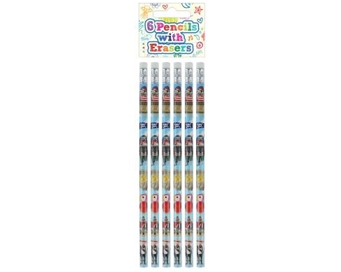 ROOST Bleistift 6 Stück S51086 Pirat, multicolor