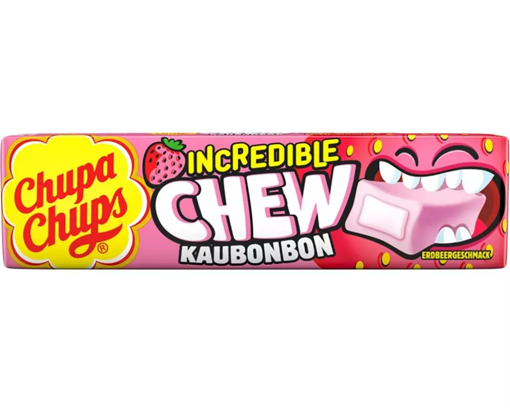 Chupa Chups Kaugummi Chew Strawberry 45 g