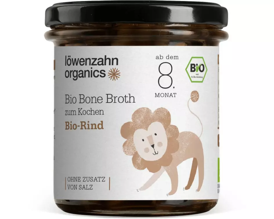löwenzahn organics Bio Bone Broth Rind, 180 g
