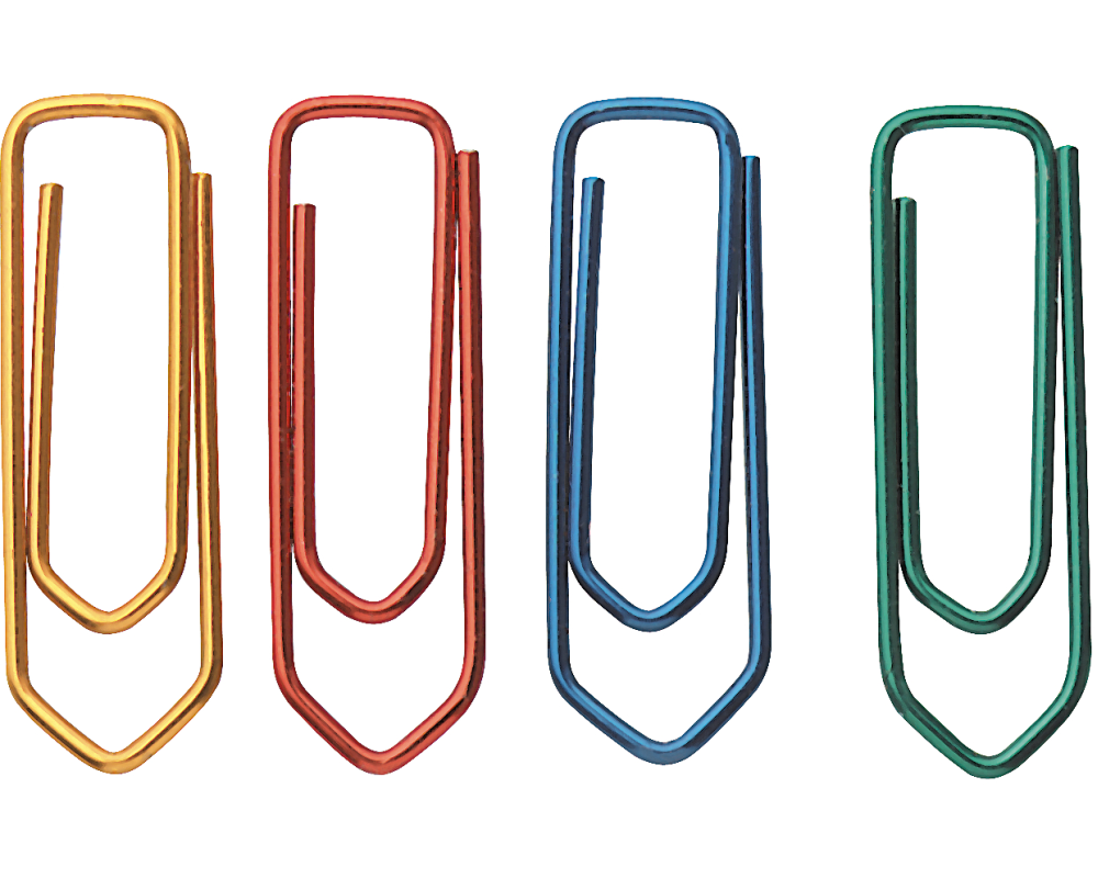 SMART OFFICE Büroklammern Nr. 4 FX5 32mm farbig ass. 50 Stk.